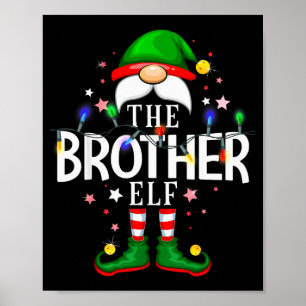 The Brother Elf Christmas Family Pajama Party Poster