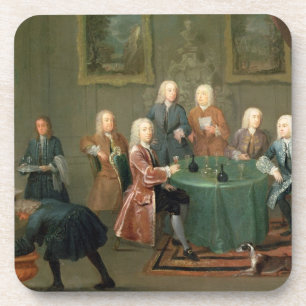 The Brothers Clarke with Other Gentlemen Taking Wi Coaster