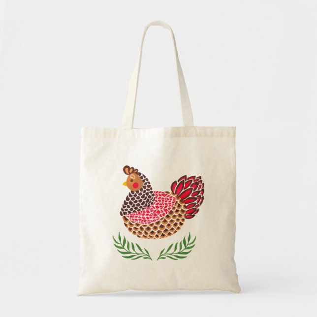 The Brown Hen Tote Bag (Front)