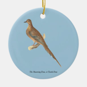 The Brown Thrush or Brown Thrasher, New York Birds Ceramic Ornament