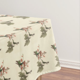 The Brown Thrush or Brown Thrasher, New York Birds Tablecloth