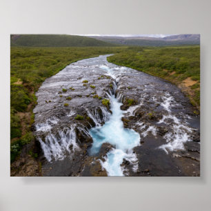 The Bruararfoss waterfall in Iceland Poster