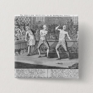 The Bruiser Bruis'd, Or, the Knowing-Ones 2 Inch Square Button