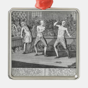 The Bruiser Bruis'd, Or, the Knowing-Ones Metal Ornament