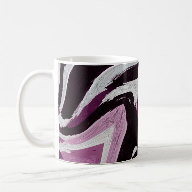 The brush stroke graphic abstract background. Art  Coffee Mug (Left)
