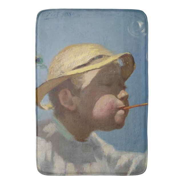 The Bubble Boy (by Paul Peel) Bath Mat (Front Vertical)