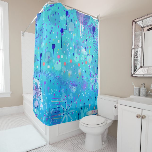The Bubble Machine: Blue Abstract Art  (In Situ)