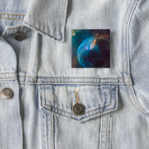 The Bubble Nebula, Ngc 7635. 2 Inch Square Button