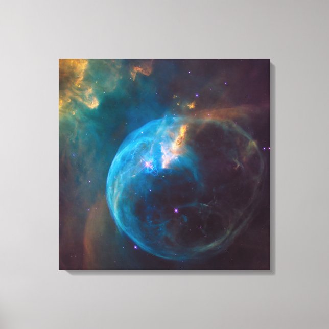 The Bubble Nebula, Ngc 7635. Canvas Print (Front)