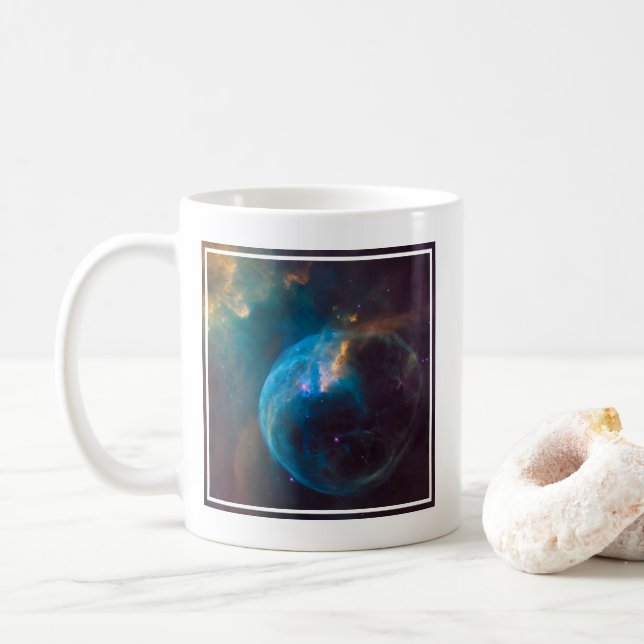 The Bubble Nebula, Ngc 7635. Coffee Mug (With Donut)