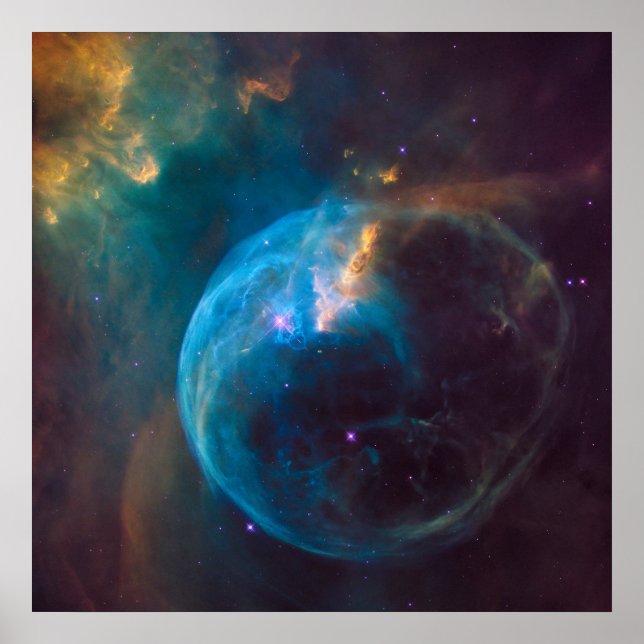 The Bubble Nebula, Ngc 7635. Poster (Front)