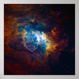 The Bubble Nebula NGC 7635 Sharpless 162 Poster