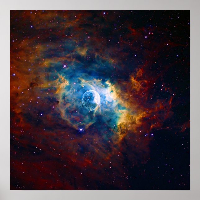 The Bubble Nebula NGC 7635 Sharpless 162 Poster (Front)