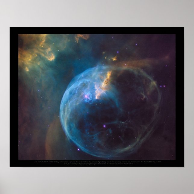 The Bubble Nebula, or NGC 7635 Poster (Front)