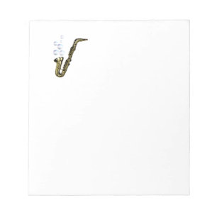 The Bubble Saxophone Notepad