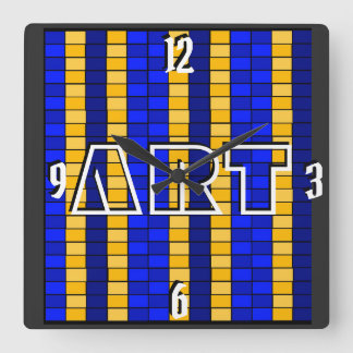 The Bucs Blocked Square Wall Clock