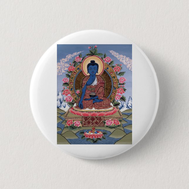 The Buddha 2 Inch Round Button (Front)