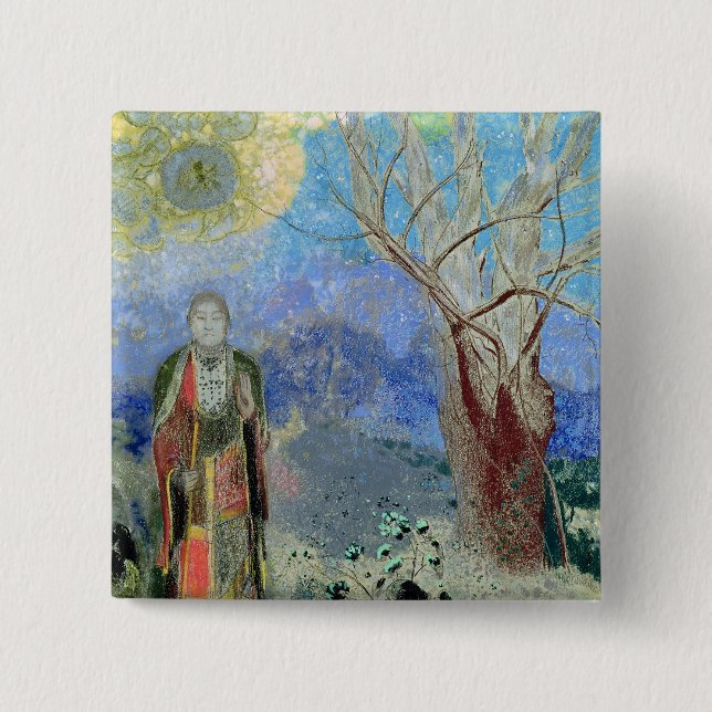 The Buddha, c.1905 2 Inch Square Button (Front)