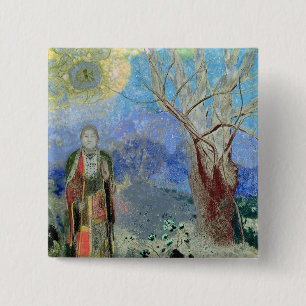 The Buddha, c.1905 2 Inch Square Button