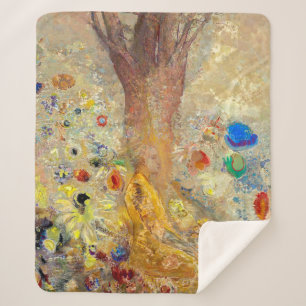 The Buddha Odilon Redon Sherpa Blanket