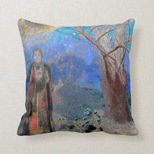 The Buddha, Redon Throw Pillow
