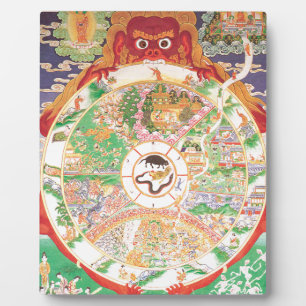 The Buddhist Wheel of Life Plaque