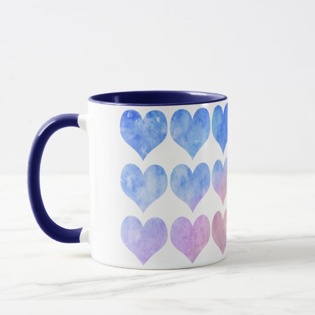 The Bue Heart Mug  (Left)