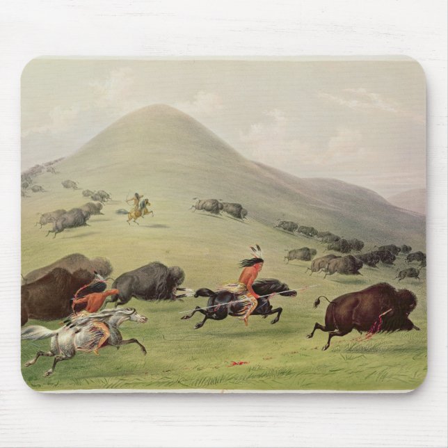 The Buffalo Hunt, c.1832 Mouse Pad (Front)
