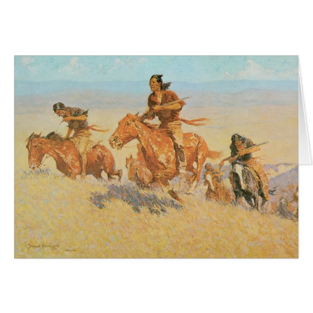 The Buffalo Runners, Big Horn Basin by Remington (Front Horizontal)