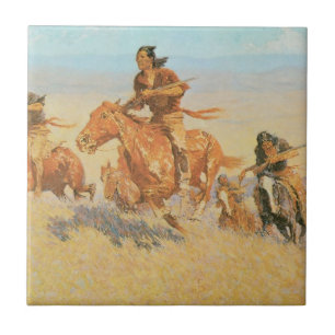 The Buffalo Runners, Big Horn Basin by Remington Tile