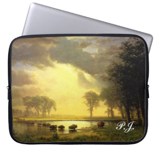The Buffalo Trail Albert Bierstadt Laptop Sleeve