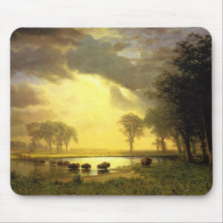 The Buffalo Trail, Albert Bierstadt Mouse Pad