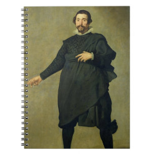The Buffoon, Pablo de Valladolid, c.1635 (oil on c Notebook