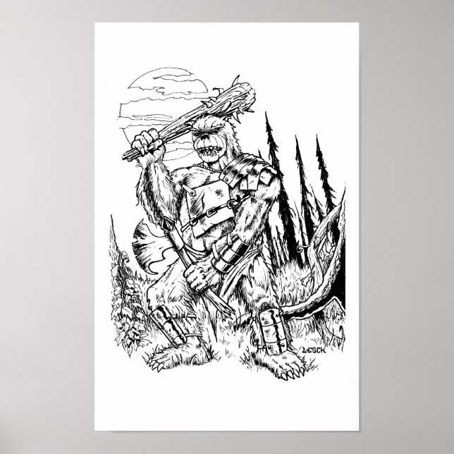 “The Bugbear” - Illustration by Tracy Lesch Poster (Front)