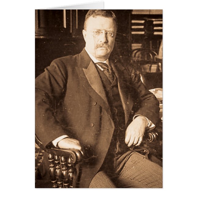 The Bull Moose Teddy Roosevelt Vintage Portrait (Front)