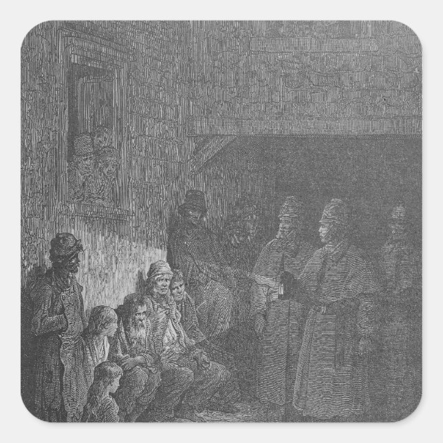 The Bull's-Eye, from 'London, a Pilgrimage' Square Sticker (Front)