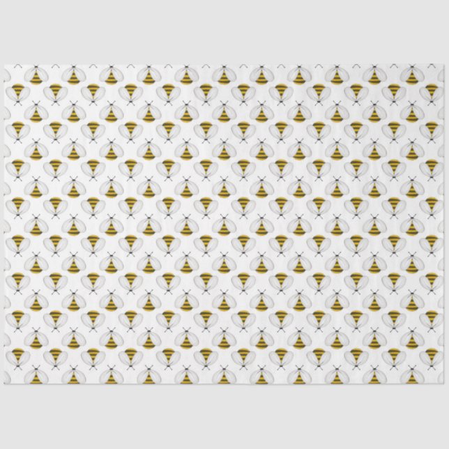 The Bumble Bee and Honey Series Design 8 Tissue Paper (Front)