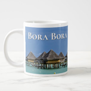 The Bungalows of Bora Bora Large Coffee Mug