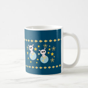 The bunny on the earth coffee mug