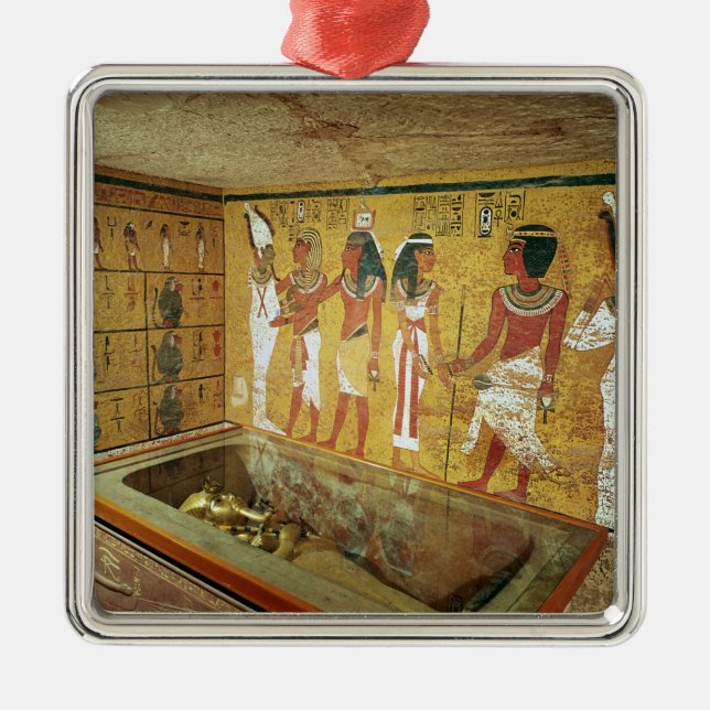 The burial chamber in the Tomb of Tutankhamun Metal Ornament (Front)