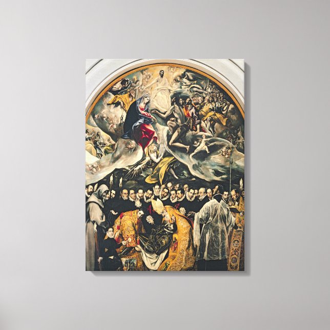 The Burial of Count Orgaz Canvas Print (Front)