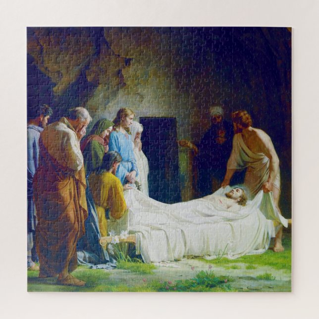 The Burial of Jesus by Carl Heinrich Bloch 1873 Jigsaw Puzzle (Vertical)