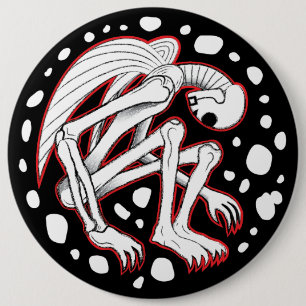 The Buried Angel 6 Inch Round Button