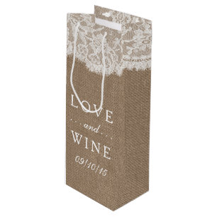 The Burlap & Lace Wedding Collection Gift Bags