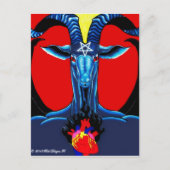 The Burning Heart of Satan Postcard (Front)