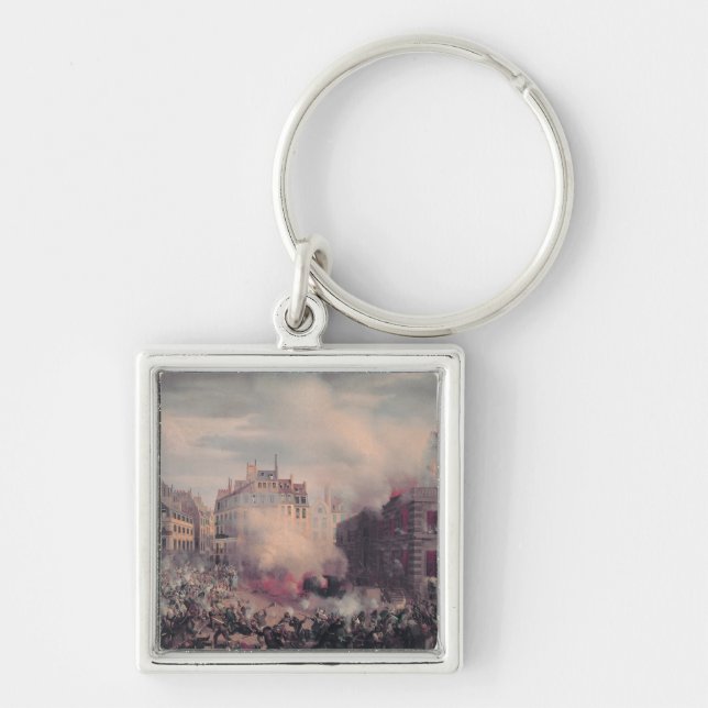 The Burning of the Chateau d'Eau Keychain (Front)