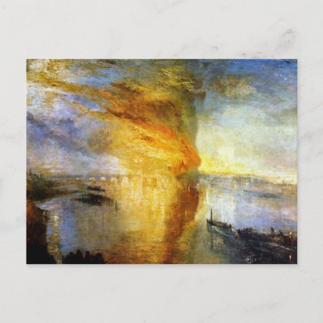 The Burning of the Houses of Lords and Commons Postcard (Front)