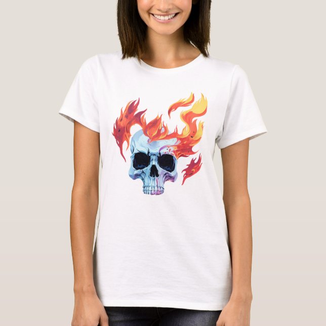 The burning skull T-Shirt (Front)