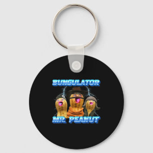 The Burnt Peanut Funny Goop Mr. Peanut Bungulator  Keychain