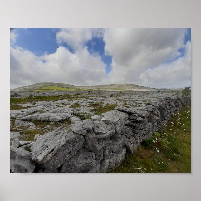 The Burren, Co. Clare, Ireland Poster (Front)